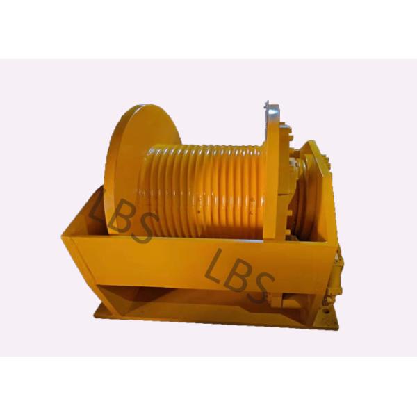 Yellow Color Hydraulic Capstan For Hoisting Appliance Pulling Force