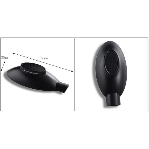 Чернота покрыла Ashtray кармана 165*35mm многоразовый портативный/винтажный личный Ashtray