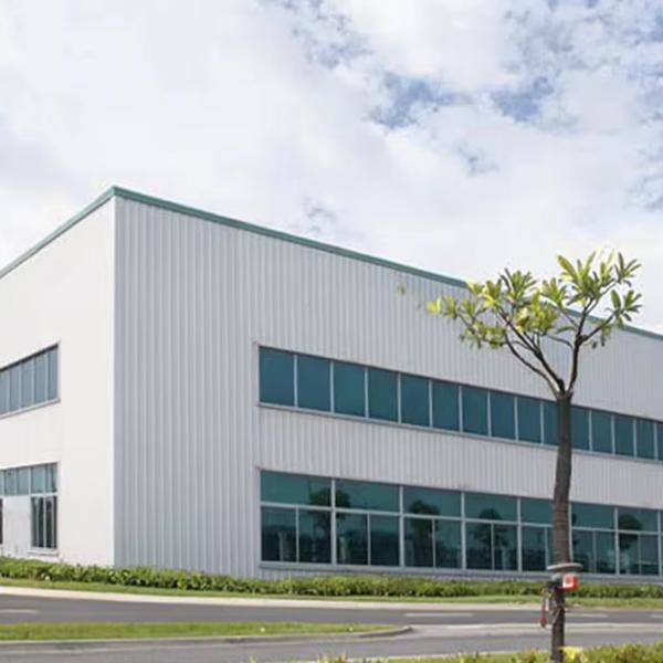 Hurricane Proof Prefabricated Metal Warehouse , Modern Steel Construction Factory Building