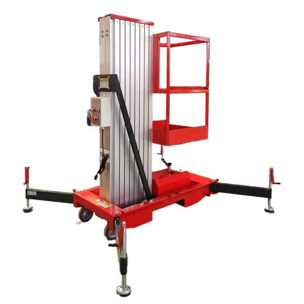 ME900-1 9m Single Mast Aluminum Alloy Hydraulic Lift For Aerial Working Platform
