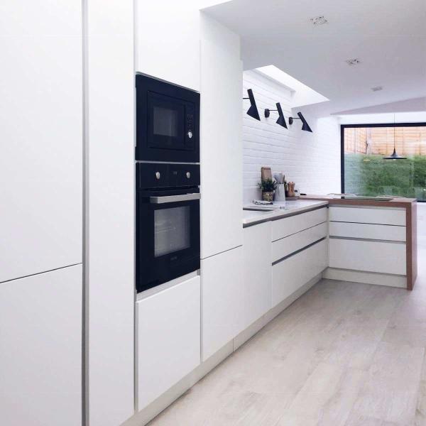 Handless Plywood PVC Kitchen Cabinet Modern Modular