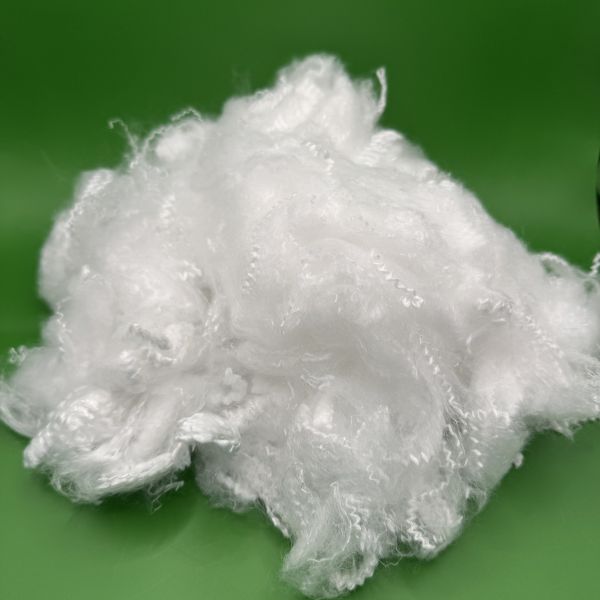 4D 51mm Virgin Raw White Low Melt Fiber for Hotel Bedding Cushion Backrest and Soft Toy Filling Custom Length and Denier