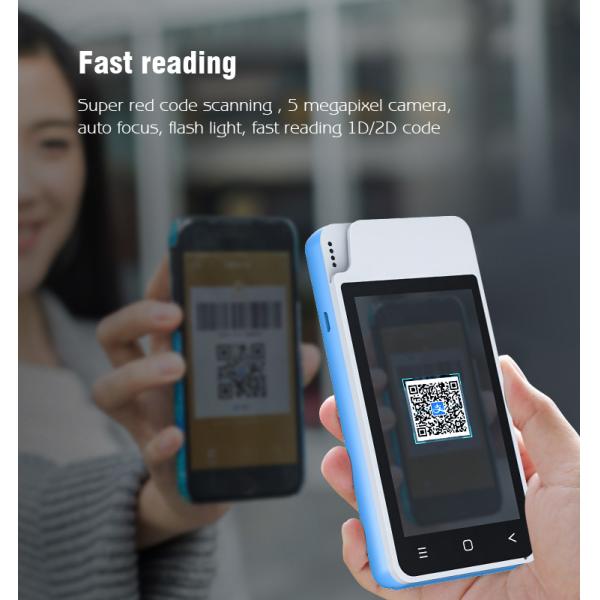 4 терминал POS дисплея EMV дюйма, Handheld терминального андроида оплаты EMV умное портативное