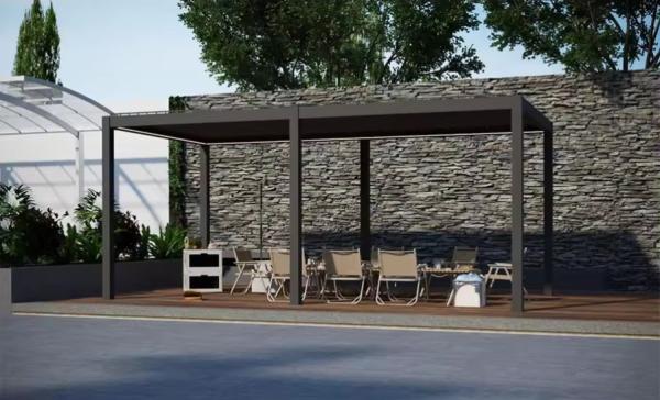Low Maintenance Aluminum Gazebo With Pergola And Various Colors Adjustable Louvers