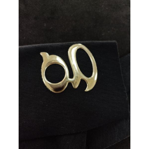 Waterproof Custom 3D TPU Heat Transfer Patches Gold Clothing Patches High Frequency Logo Hook And Loop