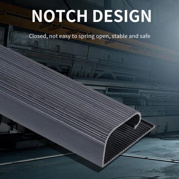 J Channel Ducts Raceway PVC Cable Management Desk Cable Tray Plastic Profiles Customized