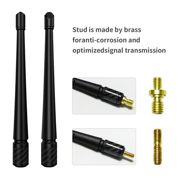 VSWR 1.5 Stubby Car Auto Antenna AM/FM Radio Aerial Screw Type with PVC