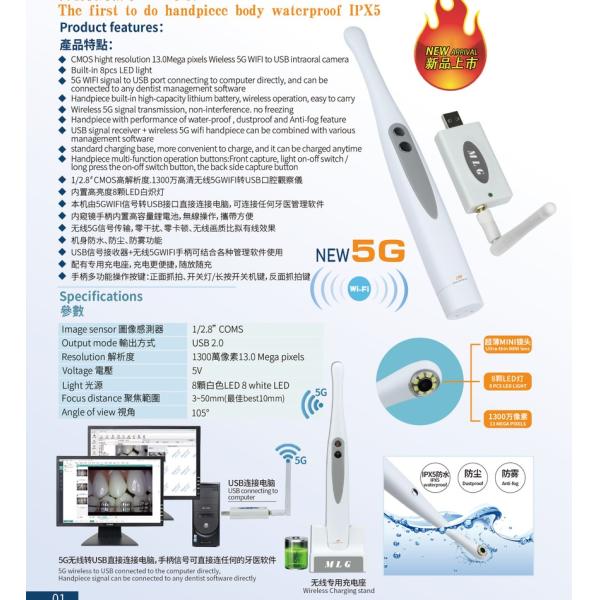 Камера СИД Wifi 8pieces портативной мини камеры цифров зубоврачебной Intra устной беспроводная
