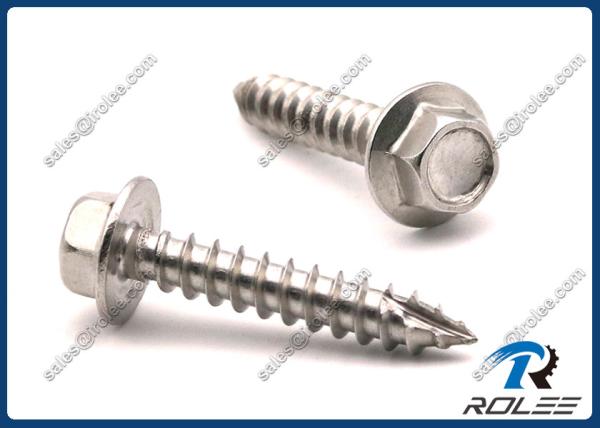 304/316 Stainless Hex Flange Head Self-drilling Roofing Screw, Sheet to Timber