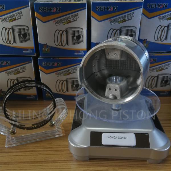 Graphite Coated CG Piston For CG150 62mm CYL DIA Black Color Durable