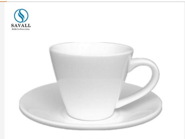 Savall Horeca Oem Porcelain Coffee Cup Hotel Restaurant Ceramic Coffee Cup And Saucer