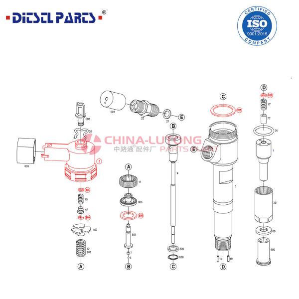 Diesel Common Rail Fuel Injector 0 445 110 443 for GREAT -WALL 1100100-ED01B