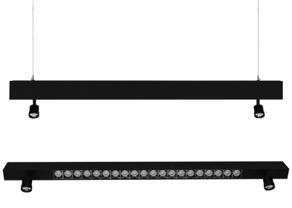 3600lm Suspended LED Light Fixtures White Black 48 Watt  IP20 220 - 240VAC