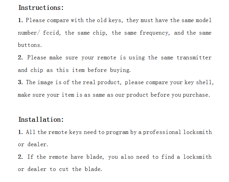 Blank Key Shell 12BBY-08 CMII ID 2005DJ1379