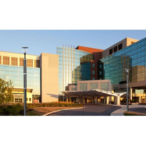 Цилиндрический сад освещает приведенное в действие солнечное делает 100WP водостойким 3.6FT