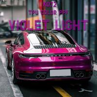 K072 Violet Light TPU Color Car Paint Protection Sticker Vinyl Foil Wrap