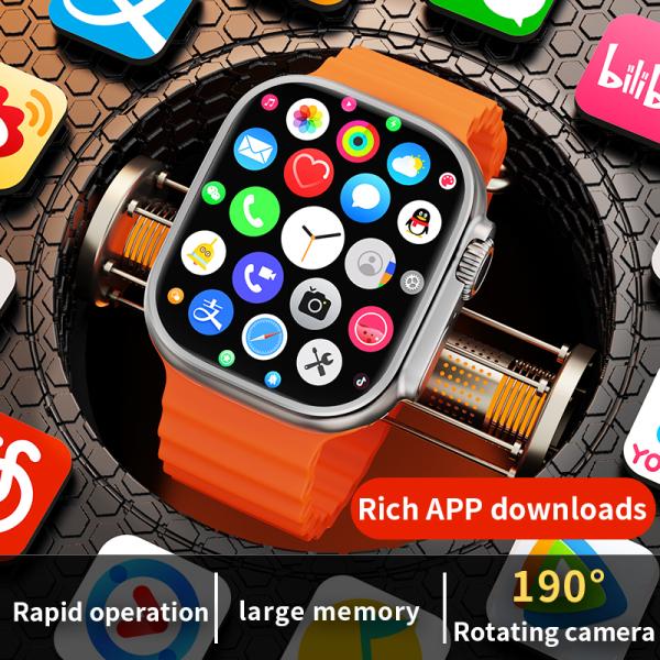 4G Android 8.1 GPS Smart Watch Amoled Display 64G Wireless Charging