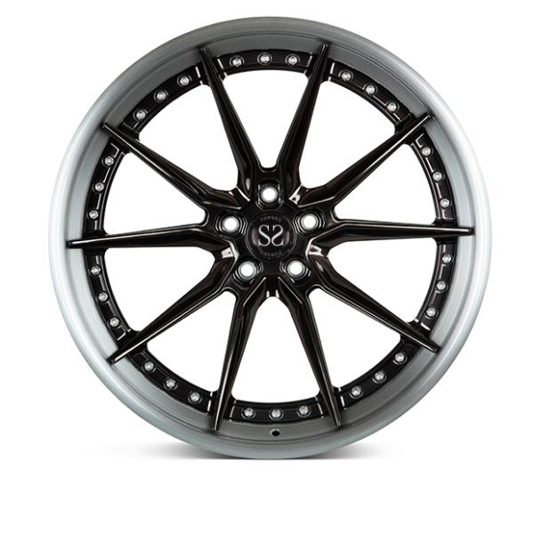 Выкованный ПК Vossen EVO2 3 снабжает ободком 24inch для роскошной черноты автомобиля RS5 отполировал колеса