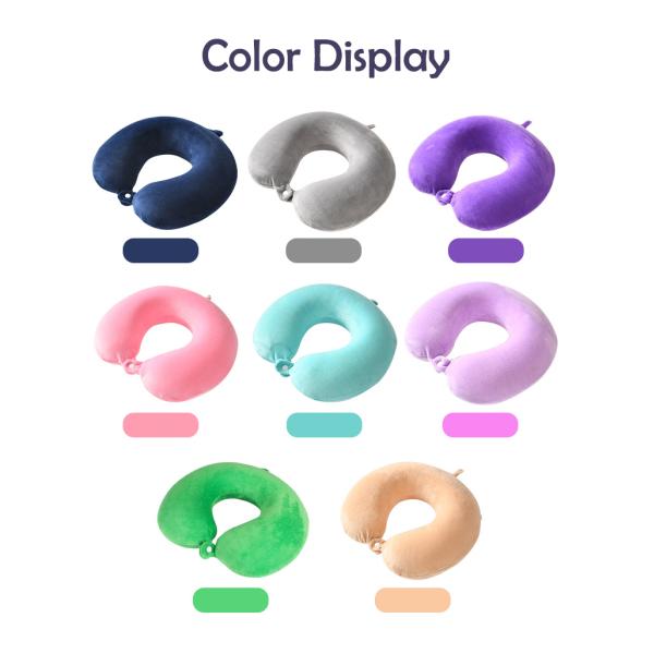 Anti-Static Airplane Travel U Shaped Memory Foam Neck Pillow Comfortable Washable