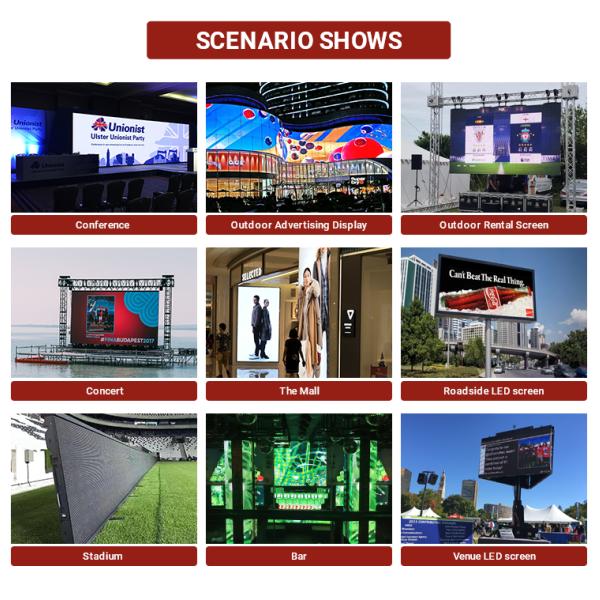 Indoor Giant Stage P2.976 Module Size 250*250mm Led Screen Rental Display Advertise Display Panels Video Wall