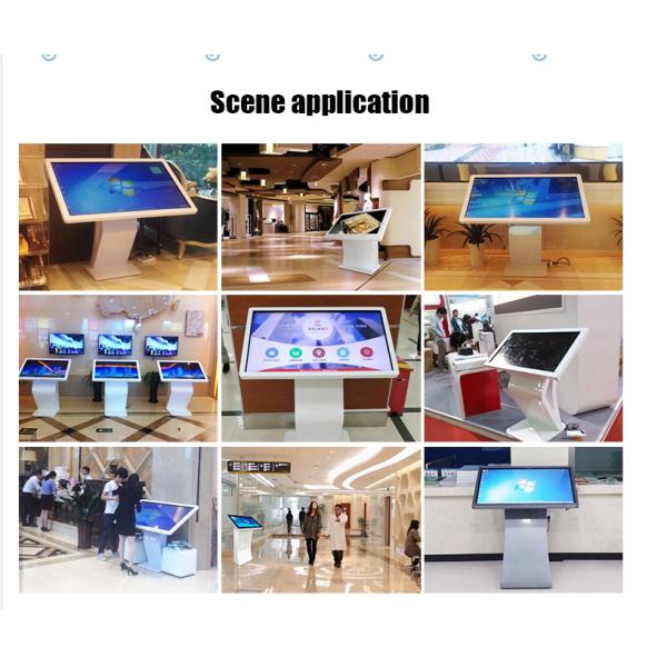 Стойки пола 55 цифров киоска экрана касания стойки тотем белой AIO дюйма k взаимодействующей умный