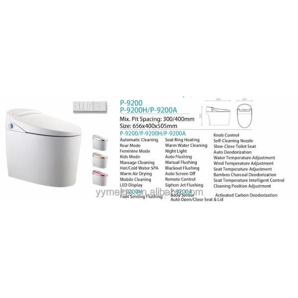 Transform Your Office Building Bathroom with Floor Mounted Intelligent Automatic Toilet and Multi-Function Luxury Bidet