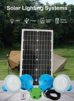 Orange Garden Solar Powered Lights For Home Outdoor Atmosphere 30W Solar Panel