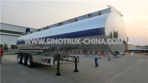 Remorques résistantes de bateau-citerne d'alliage d'aluminium semi 20 tonnes avec 3 axes de BPW 12 roues
