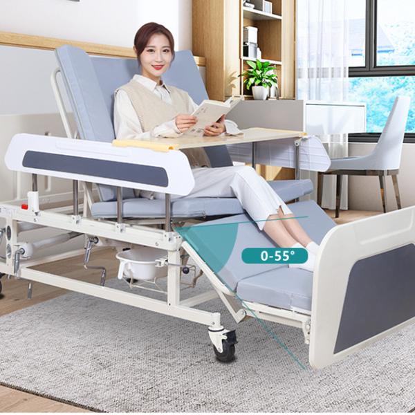Adjustable Multifunctional Manual Hospital Bed With Rails