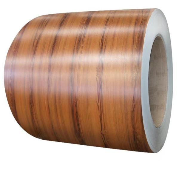 PPGI 0.5mm THK  Prepainted Galvanized Steel Coil PE JISG3312 Wood Grain Customization