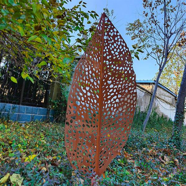 Arte moderna das esculturas 5.1ft Corten do jardim do metal do sumário 0.3m