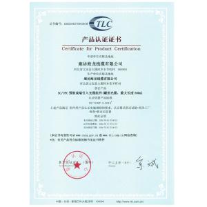 Hailong cable (China) Co., Ltd Certifications