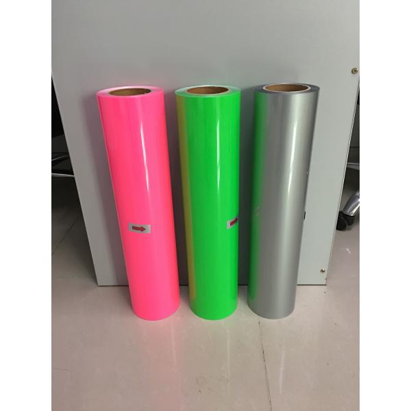 0.5 * 25 Meters Heat Transfer Vinyl Rolls PU Solid Color With 20 - 30 Pounds Pressure