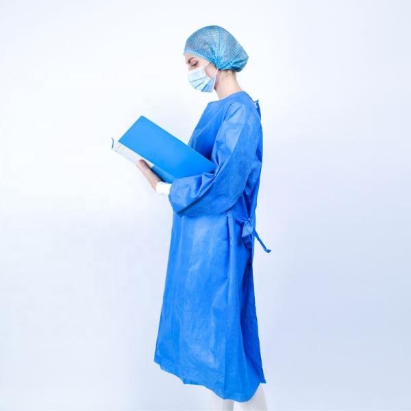 Waterproof 35 40gsm Disposable SMS Surgical Gown