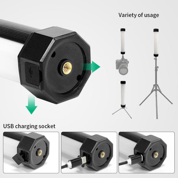 Ручные RGB Tube Studio Light Youtube видеокамеры 2700-7500k с 14 световыми эффектами для фотографии