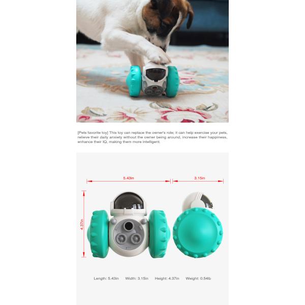 Pet Toy Playing ABS PC Fun IQ Treat Interactive Food Dispensing Ball Dogs and Cats Pet