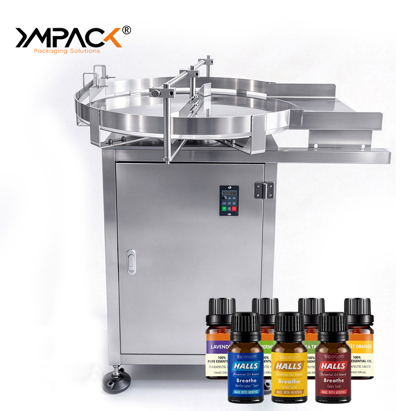 Automatic Bottle Sorting Machine Metal Turntable Lubricating Oil Reagent Bottle Accumulation Turntable for Packaging Line