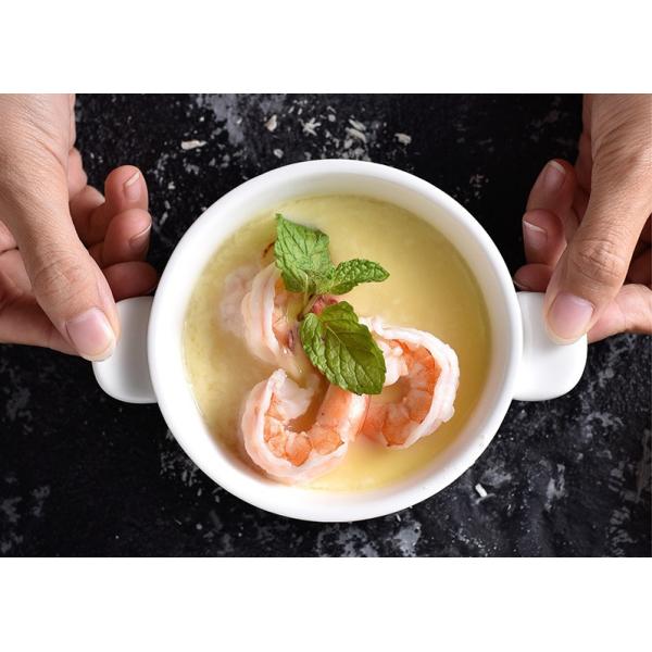 Restaurants Savall Ears Round White Porcelain Dessert Bowls Customized