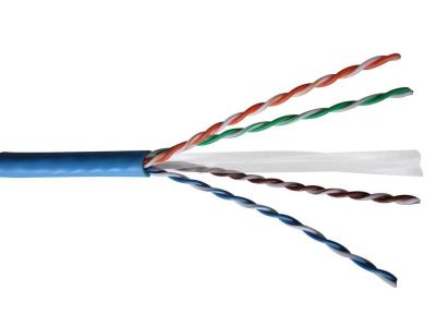 Al-Mylar Shielded Cat6 Lan Cable PE Insulation , Category 6 Network Cable