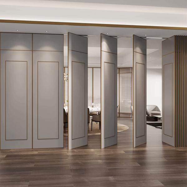 Commercial Folding Room Partition Wall , Operable Folding Partition Doors Movable Walls