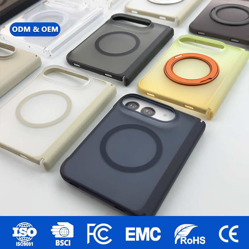 Ultra-Light Magnetic Case with Rotating Kickstand, Smudge-Resistant, Shockproof, RoHS-Certified Phone Case for iPhone 18 Fold