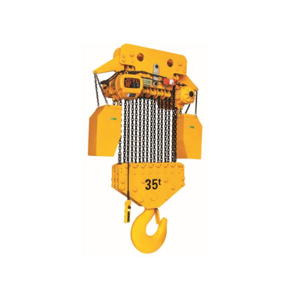 Foot Mounted Stainless Steel Chain Hoist 35 Ton G80 Load Chain Single Speed