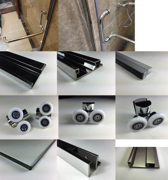 bathroom,shower door, shower enclosure,shower room , stainless steel shower glass HTC-700