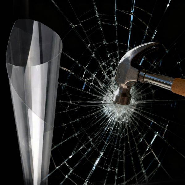 2/4/8/12/16 Mil Security Transparent Tint Film Explosion Proof Safety Glass Protective Film