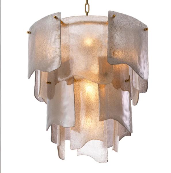 15 Kg Round Crystal Chandelier Lamp for Indoor Ceiling