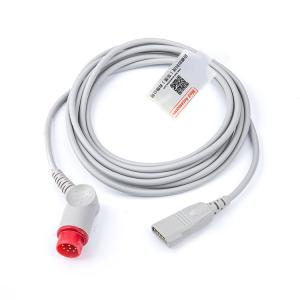Odorless IBP Extension Cable Multiscene Compatible Mindray To PVB 12 Pin