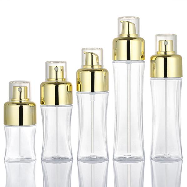 Fine Mist Spray Skincare Packaging Plastic Lotion Round 50ml Empty Pump Bottles