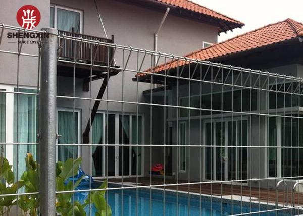 Decorative 6ft Brc Mesh Fence Pvc Coated Steel Construction