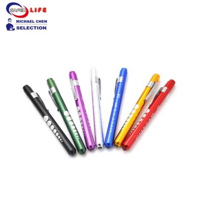 Subministros médicos médicos amarelos de Pen Torch Light Nurse Diagnostic Penlight Homecare 13.4cm