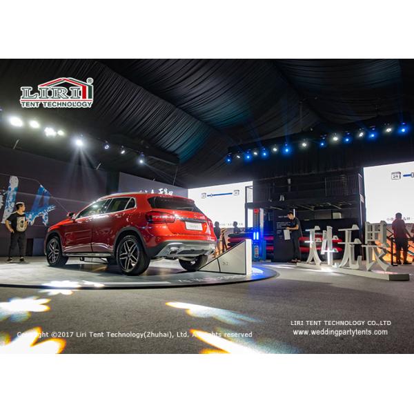 China 20x45m Glass Walls Double Decker Tents For Car Launch Events